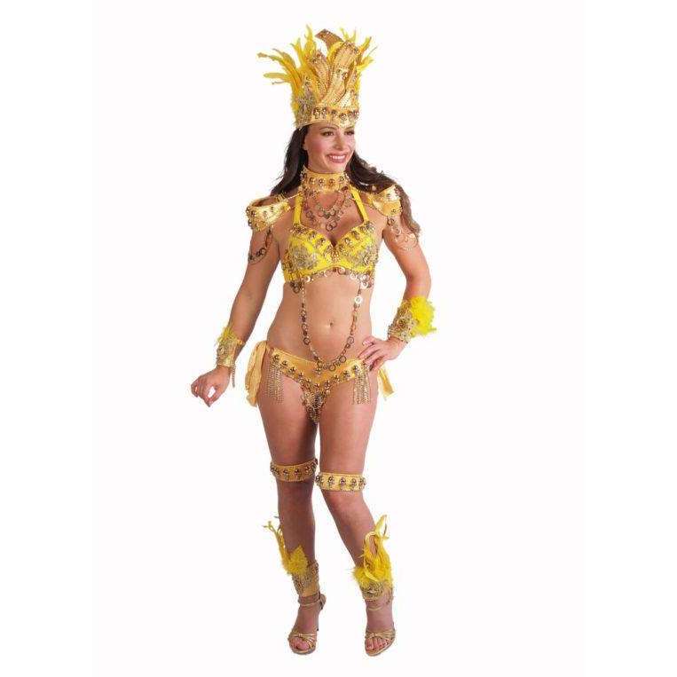 Brazilian Gold Skulls Costume Set