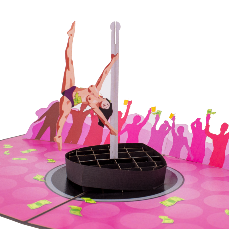 Make It Rain Inappropriate 3D Stripper Card