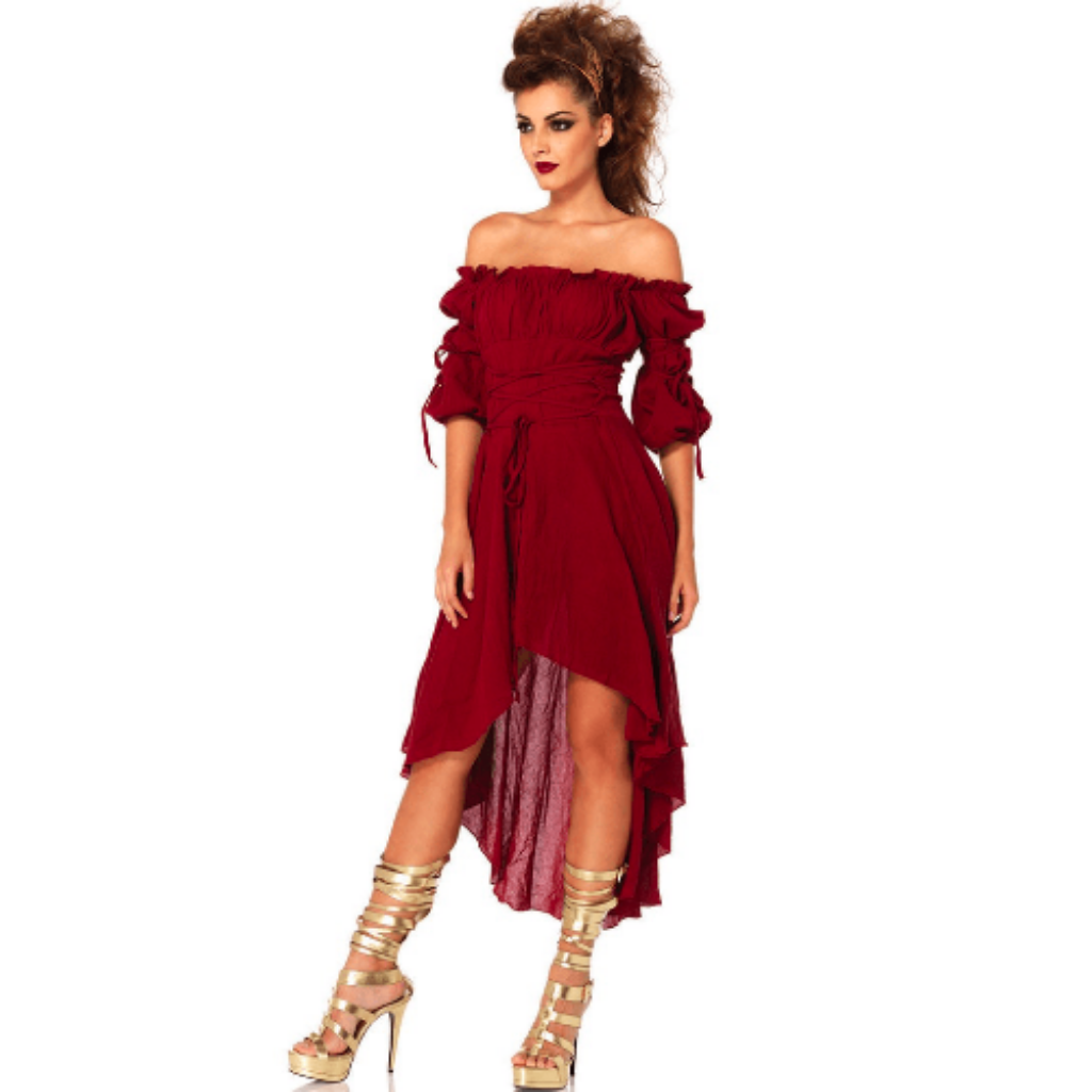 Flirty Off Shoulder Peasant Dress Adult Costume