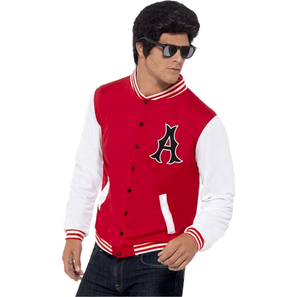 Classic 50's College Jock Letterman Jacket Adult Costume