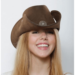 Leatherlike Snap Cowboy Hat