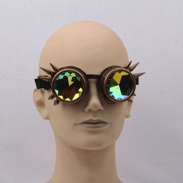 Spiky Steampunk Kaleidoscope Goggles