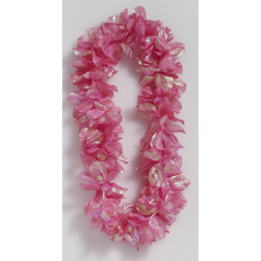 Pink Pearlized Flower Leis