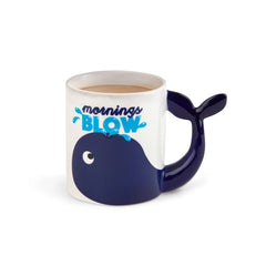 Mornings Blow Whale Coffee Mug