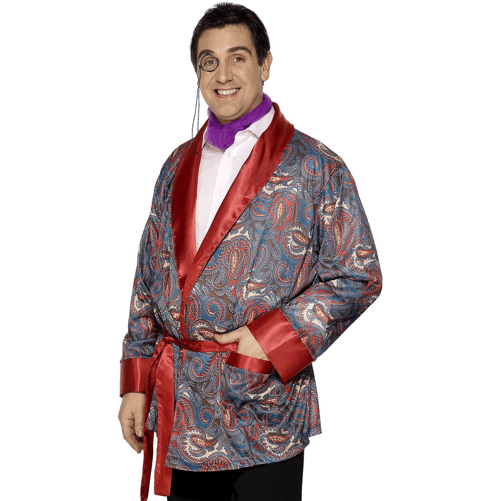 Paisley Smoking Jacket Adult Costume