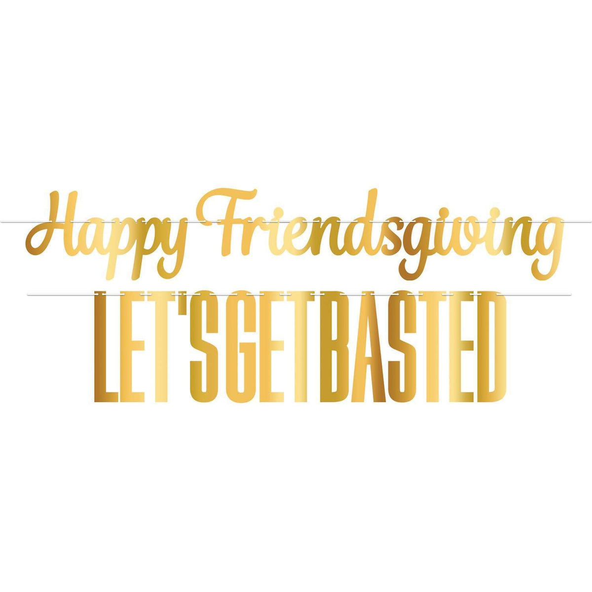 Foil Friendsgiving Streamer Set