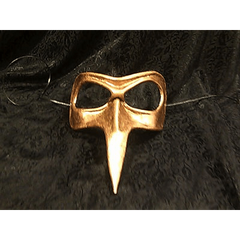 Gold Malfolletto Leather Mask