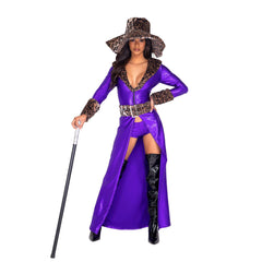 Made Of Money Purple Pimp Women's Costume