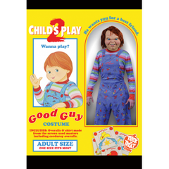 Official Licensed Child’s Play 2 Deluxe Good Guy Doll Adult Costume w/ Real Corduroy