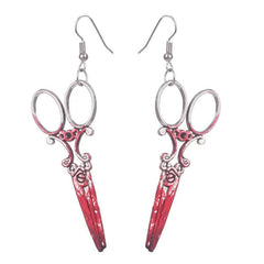 Demon Barber Bloody Scissor Earrings