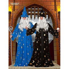 Celestial Wizard Robe Unisex Adult Costume w/ Matching Hat