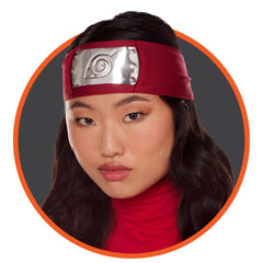 Naruto Sakura Red with Silver Detail Headband