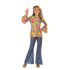 60s Groovy Flower Child Kids Costume