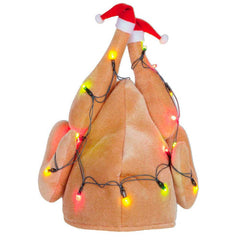 Light Up Christmas Turkey Hat