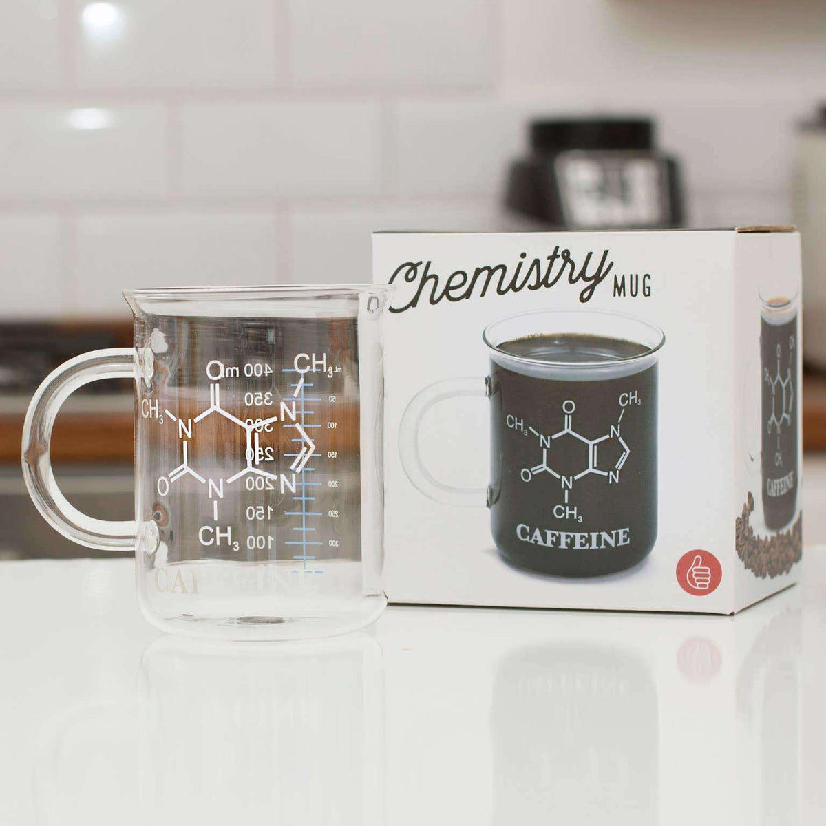 Caffeine Molecule Laboratory Beaker Coffee Mug