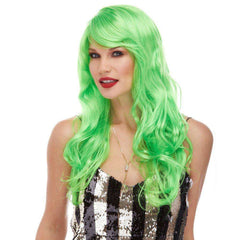 Burlesque Side Fringe Wavy Wig