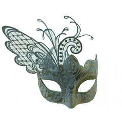 Laser Cut Butterfly Wing Venetian Mask