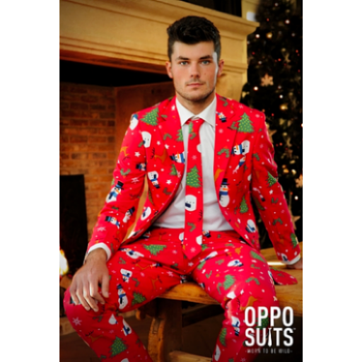 OppoSuits Christmaster Three Piece Suit