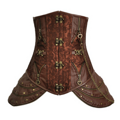 Brown Underbust Steampunk Corset