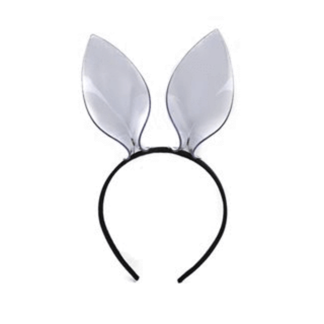 Clear Vinyl Dog Ear Headband