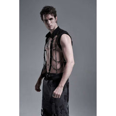 Punk Personality Chain Hollow-Out Vest