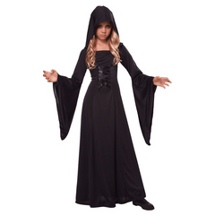 Black Hooded Robe Classic Kids Costume