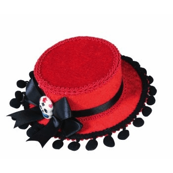 Day Of The Dead Mini Gaucho Hat Hair Clip