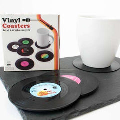 Vinyl Records Coasters Set