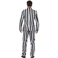 Humbug Black & White Striped Suit Adult Costume