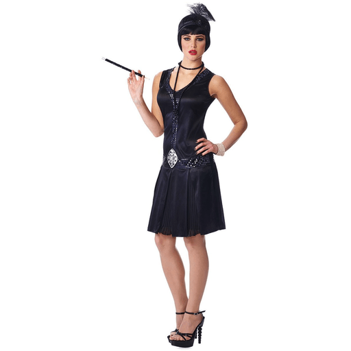 Black 20's Debutante Women's Costume