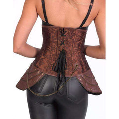 Brown Underbust Steampunk Corset