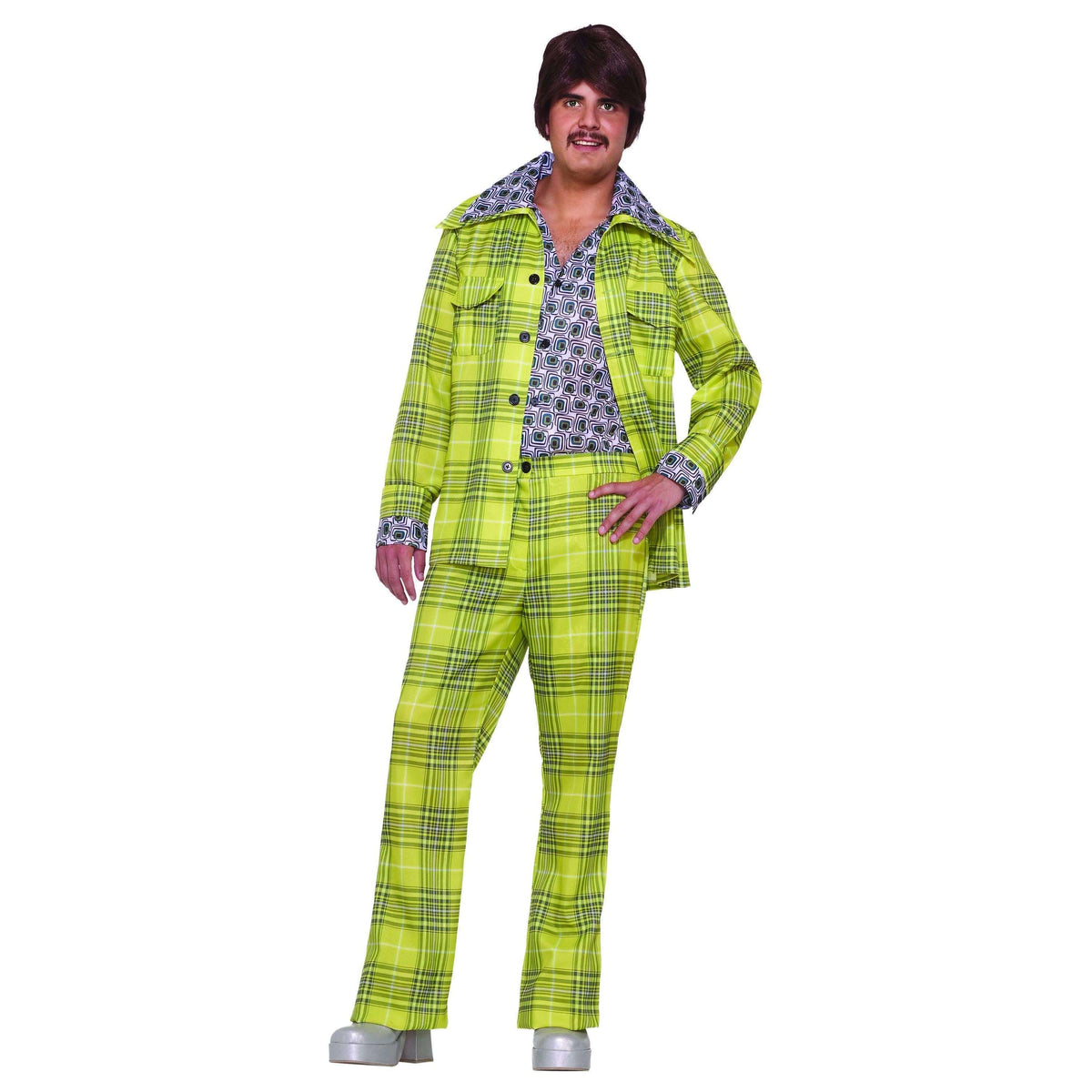 70s Plaid Leisure Suit Adult Costume