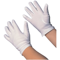 White Nylon Child Gloves