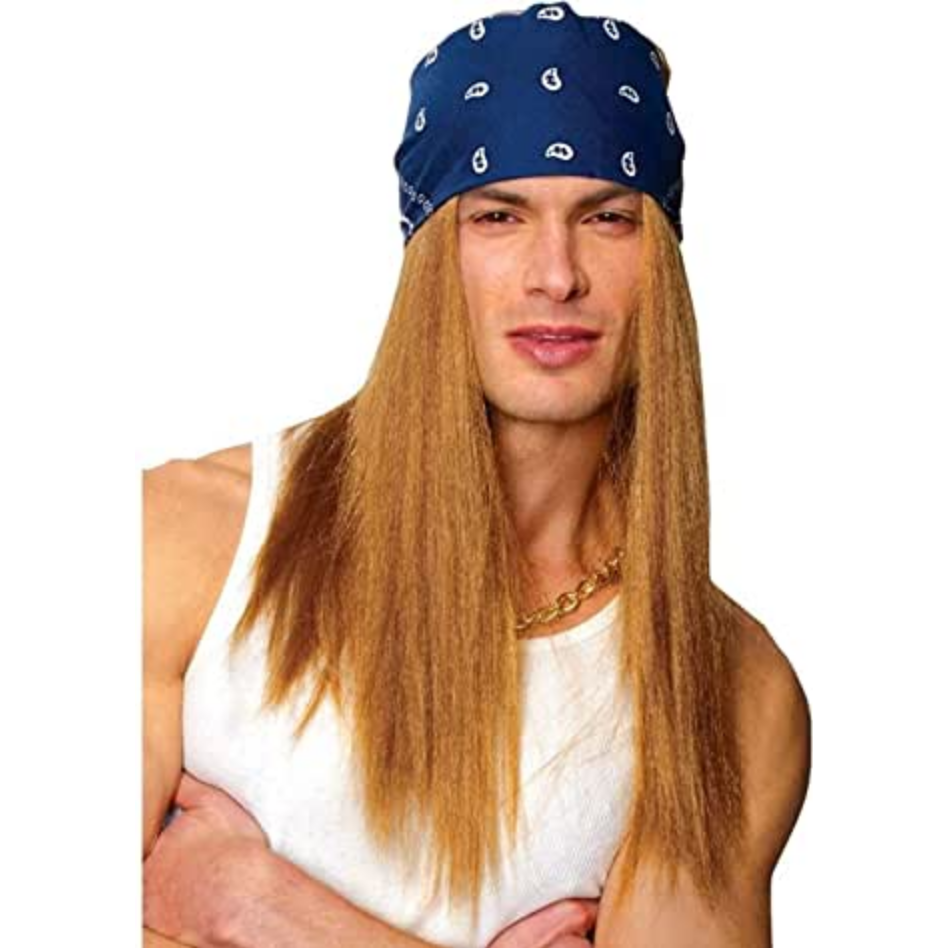 Rocker Unisex Wig with Bandana