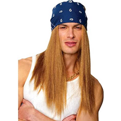 Rocker Unisex Wig with Bandana