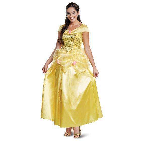 Deluxe Beauty and the Beast Belle Ball Gown Adult Costume