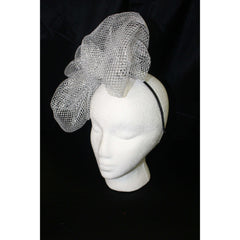 Silver Sparkling Bow Headband