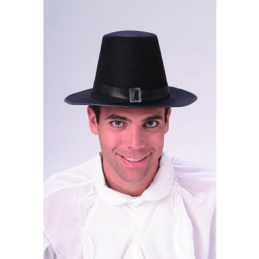 Black Durashape Adult Pilgrim Hat