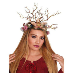 Floral Crown and Branch Headpiece