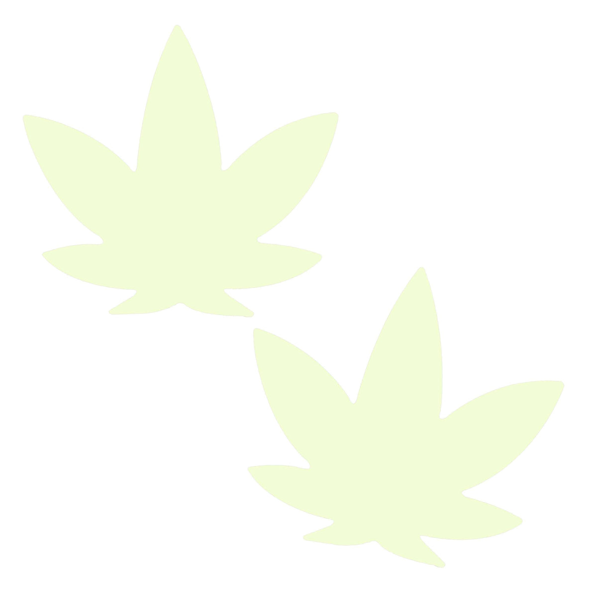 Glow In The Dark Weed Leaf Nipple Pasties