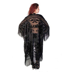 Burnout Velvet Kimono