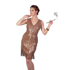 Camel Flapper Dress