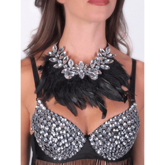 Black Feather Necklace