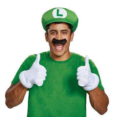 Super Mario Bros. Luigi Adult Costume Kit w/ Hat, Gloves & Mustache