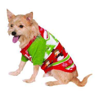 Ugly X-Mas Patterned Dog Sweater