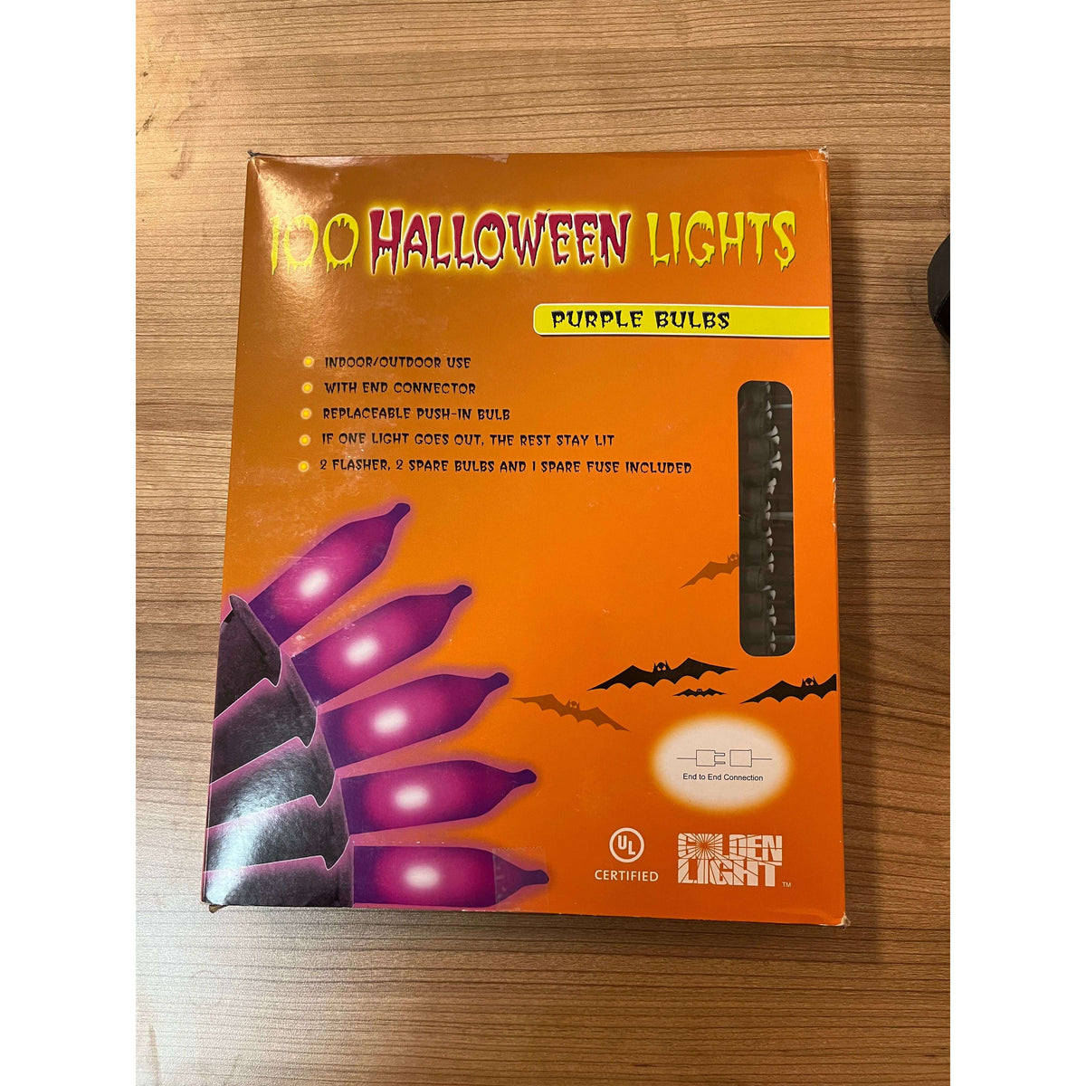 100 Purple Halloween String Lights