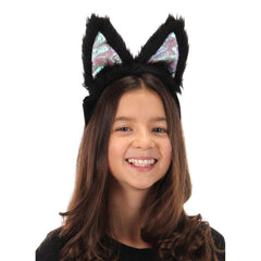 Light-Up Black Cat LumenEars Headband