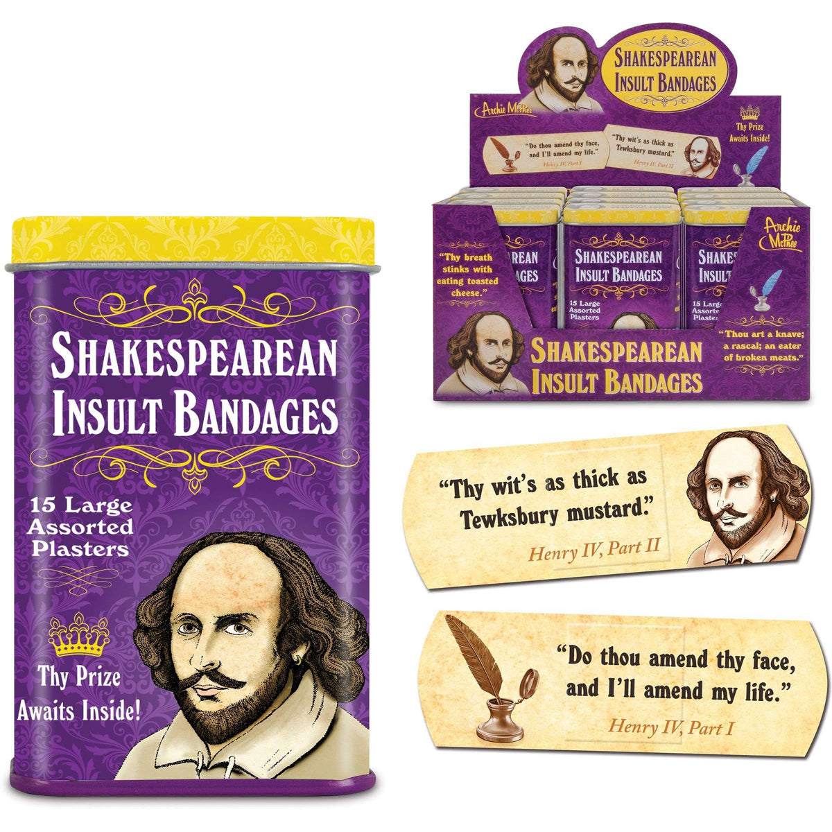 Shakespearean Insult Bandages