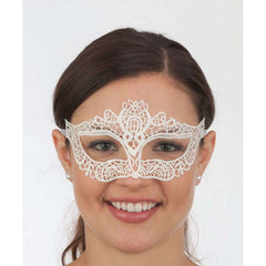 Ivory Lace Venetian Mask