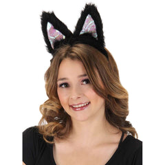 Light-Up Black Cat LumenEars Headband